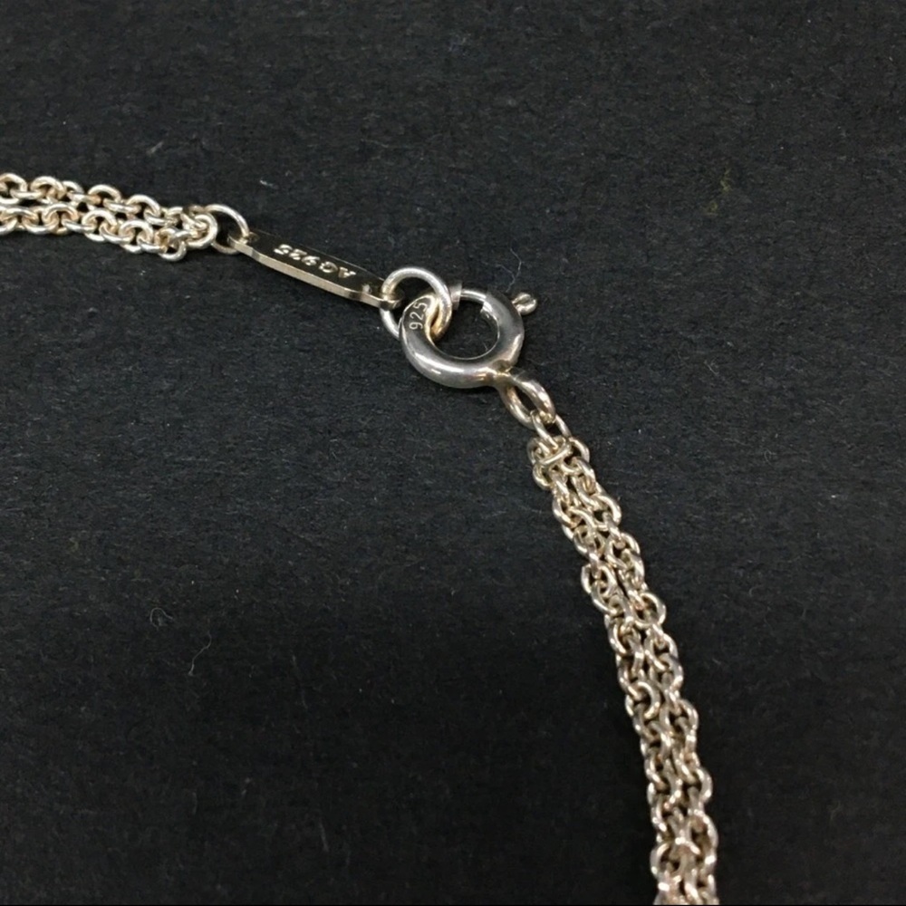 TIFFANY&CO. Silver 925 Infinity Figure Eight Double Chain Bracelet - Picture 6 of 9